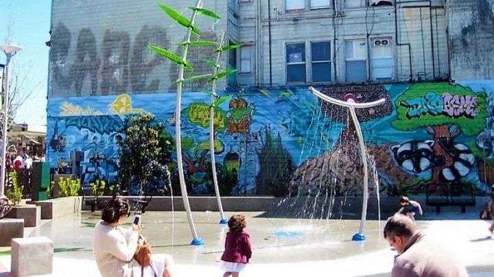 wodny plac zabaw w San Francisco